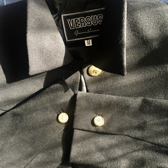 VERSACE Rare Vintage Versus Wool Fitted Blazer - Picture 13 of 16